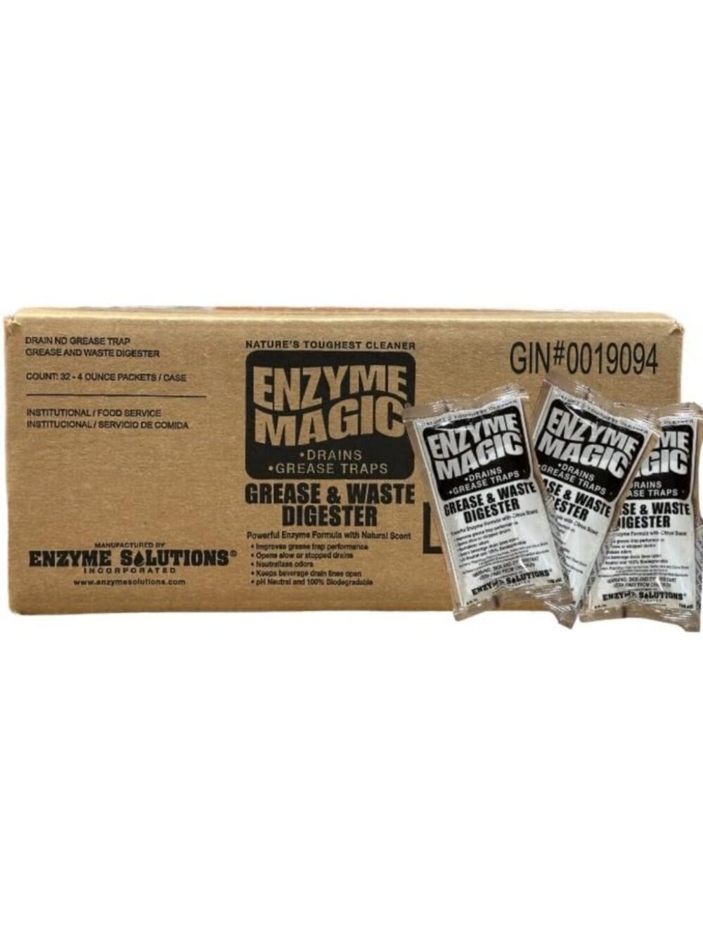 Enzyme Drain Cleaner for Clogged Drains, Grease Traps & Odor Neutralizer - 32